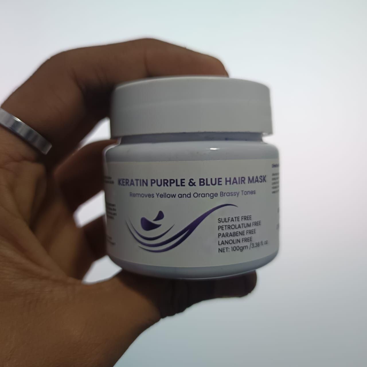 Keratin Purple and Blue Hair Mask 100g