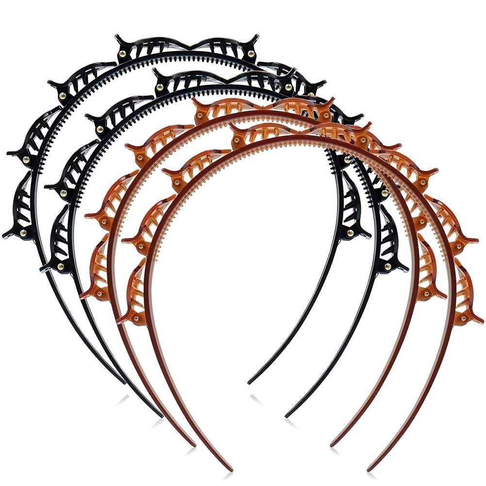 Twist Hairband 4 Piece, Trunk Plastic Hair Band