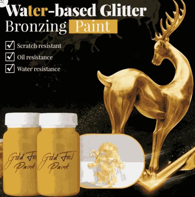 Water-based Glitter Bronzing Paint metallic paint 100g